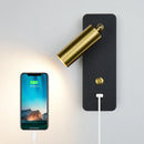 Axyaa Indoor 7W LED Wall Lamp with USB Charge and Switch