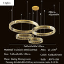 Axyaa Circular Ring Chandelier Pendant Light for Living Dining Bedroom Home Decor