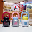 Axyaa Big Belly Water Bottle with Handle and Tea Filter