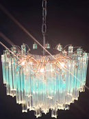 Axyaa Vintage Blue Glass LED Pendant Chandelier