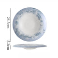 Axyaa Circular Ceramic Plate Set for Molecular Cuisine and Restaurant Tableware