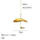 Axyaa Copper LED Chandelier - Modern Kitchen Living Room Art Decor Lighting Fixture