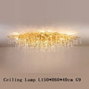 Axyaa Gold Crystal Ceiling Chandelier for Living Room Bedroom Elegant Tree Branch Pendant Light
