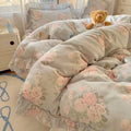 Axyaa Spring Flowers Princess Bedding Set: Duvet Cover, Sheet, Pillowcases