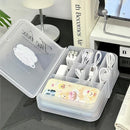 Axyaa Kawaii Phone Case & Cable Organizer Box: Cute Desk Storage Container