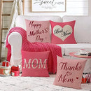 Axyaa Happy Mother's Day Square Pillowcase - Mom Love Sofa Cushion Cover