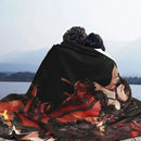 Axyaa Winter Anime Style Kurumi Blanket: Super Warm Flannel Throw for Bed & Couch