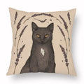 Axyaa Retro Flower Fox Pillowcase in Peach Skin Velvet.
