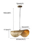 Axyaa Lotus Leaf Pendant Light: Zen Tea Room Decorative Lighting Fixtures