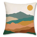 Axyaa Geometric & Nature-Print Pillow Covers - Vibrant Sofa, Bedroom, Car Cushion Cover