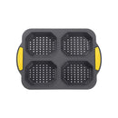 Silicone Bread Baking Plate by Axyaa: High Temp Resistant Hamburger Mold