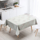 Axyaa Floral Tablecloth: Anti-Stain Waterproof Home Decoration for Kitchen, Fireplace, Countertop