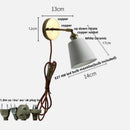 Axyaa Ceramic LED Wall Lights Pull Chain Switch Bathroom Mirror Light