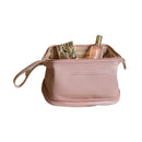 Axyaa Makeup Bag: PU Leather, Large Capacity, Double Zipper, Travel Toiletries Storage