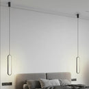 Axyaa Black Ring LED Pendant Light - Modern Nordic Luxury Chandelier