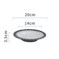 Axyaa Retro Ceramic Dinner Soup Pasta Salad Dessert Snack Plates Molecular Cuisine Tableware
