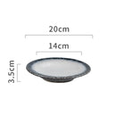 Axyaa Retro Ceramic Dinner Soup Pasta Salad Dessert Snack Plates Molecular Cuisine Tableware