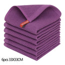 Axyaa Waffle Weave Kitchen Towel Set Absorbent Quick Dry Dishcloth Wash Cloth