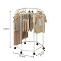 Axyaa Hexagonal Clothing Rack with Wheels