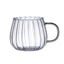 Axyaa Pumpkin Glass Cups - 400ml High Borosilicate Coffee Tea Drinkware