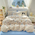 Axyaa Cloud Cotton Lace Summer Quilt Set - Single Thin Cool Quilt