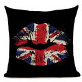 Axyaa Union Jack American Flag Throw Pillow Cases 45x45cm Square Top King Size