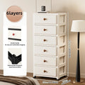 Axyaa 13.8 Inch Drawer Storage Cabinet, 3-6 Tier, Large Capacity, Multi-Color Options