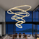 Axyaa Crystal Chandelier: Modern LED Ceiling Light for Living Room