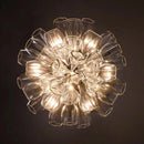 Axyaa Petal Glass Pendant Lights: Modern Chandeliers for Living & Dining Room Decor