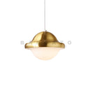 Axyaa Retro Glass Pumpkin LED Ceiling Lamp for Elegant Home Decor