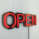 Axyaa LED Open Sign Light USB Interface High Brightness Bar Night Market Business