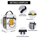 Axyaa Insulated Gudetama Cartoon Eggs Lunch Bag, Portable Thermal Cooler Box for Picnic