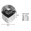 Axyaa Stainless Steel Cake Mould Set with Biscuit Cutters and Embossing Moulds