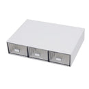Axyaa Acrylic Pen Holder & Desk Organizer with Drawers - Transparent Makeup Storage Box