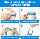 Axyaa Water Bottle Handle Strap for 12-40oz Bottles - Fits Stanley, Hydro Flask