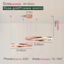 Axyaa Nordic LED Pendant Chandelier for Modern Living Room Lighting