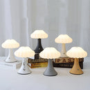 Axya Mushroom Table Lamp with Acrylic Lampshade and Metal Base