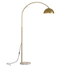 Axya LED Floor Lamp Marble Base Metal Standing Light for Bedroom Living Room