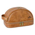 Axyaa Leather Toiletry Bag: Large Organizer with Hanging Hook - Men's Travel Gift