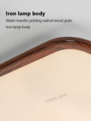 Axyaa Walnut LED Ceiling Lamp: Modern, Simple, Creative Design for Living Room, Bedroom