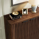Axyaa 6-Tier Wooden Shoe Storage Cabinet with Adjustable Shelves
