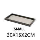 Axya Solid Wood Pallet Leather Tray Home Decoration Organizer