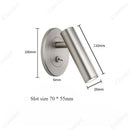 Axyaa LED Rotating Wall Lamp for Home Hotel Bedroom Reading