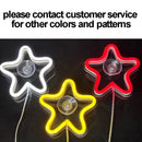 Axyaa Car Window Neon Lights Remote Control Flashing Heart Decorations Neon Party