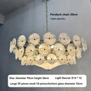 Axyaa Murano Glass Chandeliers: Luxury LED Pendant Lights for Elegant Decor