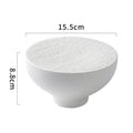 Axyaa Stone Pattern Ceramic High Footed Plate Black White Creative Tableware