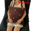 Axyaa Sheep Wool Throw Pillow: Cartoon Small Fresh Design for Living Room & Bedroom, 45x45cm