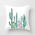 Axyaa Cactus Plants Pattern Cushion Cover Throw Pillow for Sofa Chairs