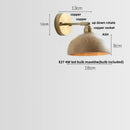 Axyaa Ash Wood LED Wall Lights - Modern Nordic Up Down Lamp