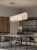 Axyaa Golden Acrylic LED Chandelier for Dining & Living Room - Elegant Suspension Lighting